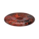 Petit beignet de jaspe rouge moucheté