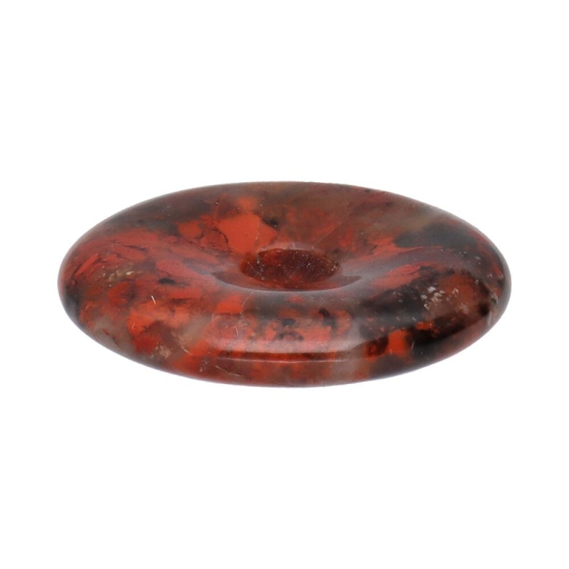 Donut Piccolo in Giada Rossa Mottled