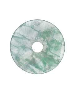 Donut de fluorita verde médio