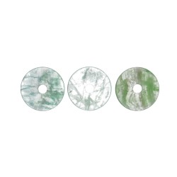 Donut de fluorita verde médio