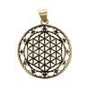Colgante de Bronce Flor Vida Doble Círculo -54-