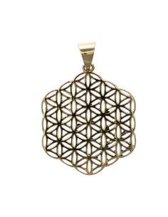 Flor pendente de bronze da...