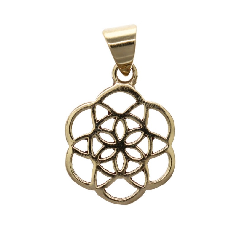 Pendente in Bronzo Fiore della Vita Piccolo -17-