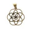 Pendentif Fleur de vie en bronze -86-