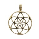 Colgante de Bronce Flor de la Vida -116-