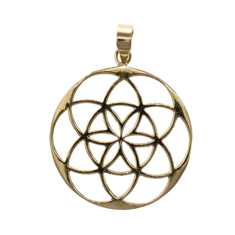 Pendente in Bronzo Fiore della Vita -116-