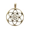 Pendentif Fleur de vie en bronze -116-