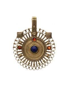 Bronze Pendant with Mineral...