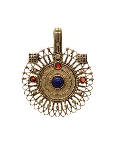 Colgante in Bronzo con Minerale -50-