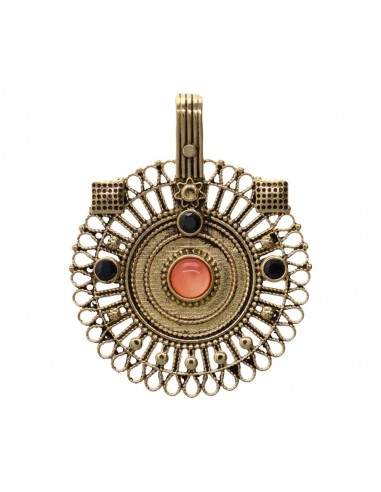 Colgante in Bronzo con Minerale -50-