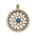 Bronze Pendant with Mineral -46-