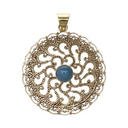 Pendente in Bronzo con Minerale -46-