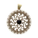Colgante de Bronce con Mineral -46-