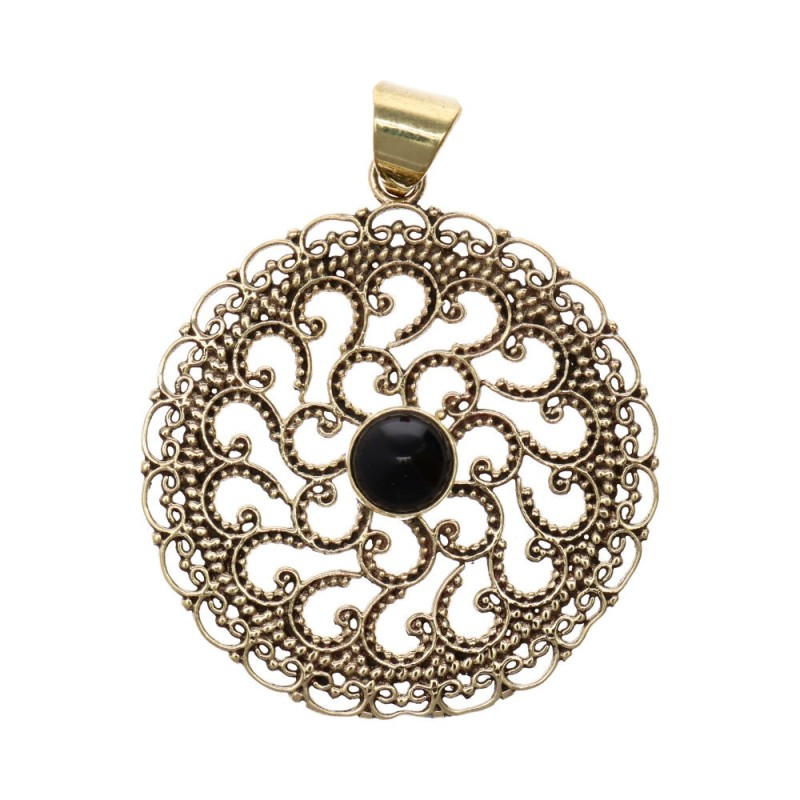 Pendente in Bronzo con Minerale -46-