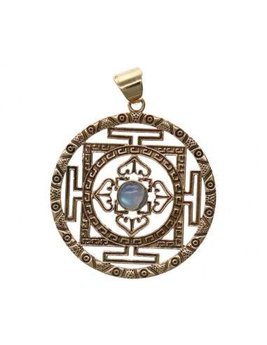 Ciondolo in bronzo con simbologia e...