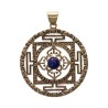 Bronze Pendant with Random Mineral Symbology -110-