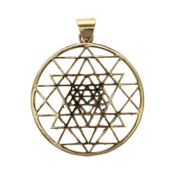 Ciondolo in Bronzo Sri Yantra -88-