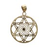 Ciondolo in Bronzo Mandala Stella -4-