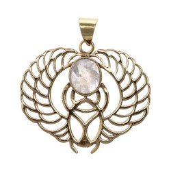 Collana in Bronzo Jepri con Pietra Luna -16-