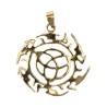 Bronze Trisqueta Pendant -20-