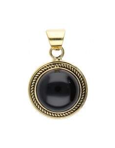 Bronze Pendant with Mineral...