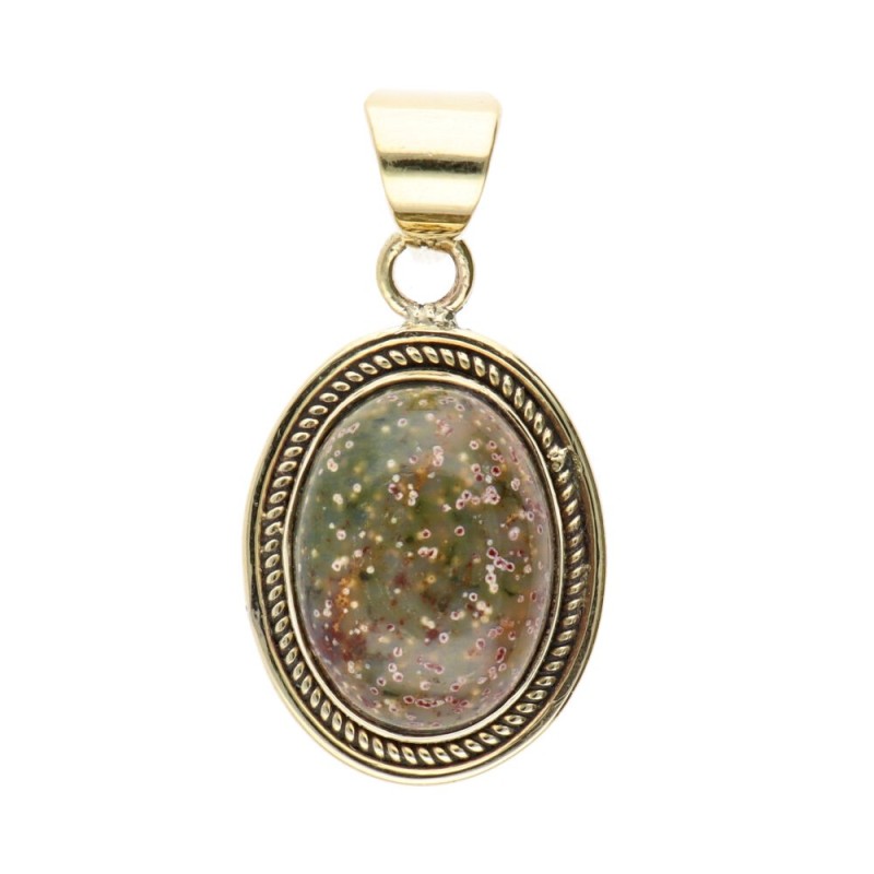 Pendente in Bronzo con Minerale -49-