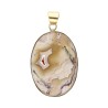 Pendentif en bronze avec minéraux -59-