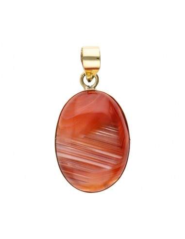 Ciondolo in bronzo con minerale -59-