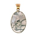 Pingente de Bronze com Mineral -59-
