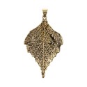 Pendentif en bronze en forme de feuille -5-