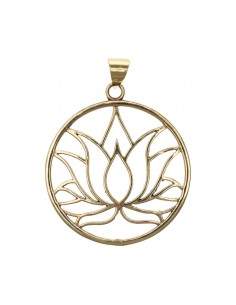 Bronze Lotus Flower Pendant...