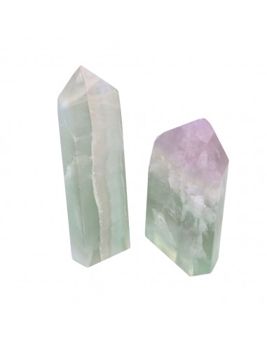 Punte lucidate in fluorite arcobaleno...