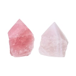 Punte Semipolished di Quarzo Rosa (Confezione da 1kg)