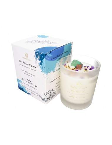 Vela profumata con aroma di brezza...