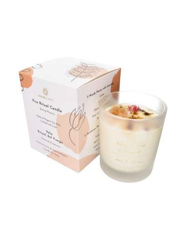 Accendi una candela con fiori di...