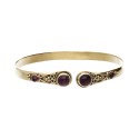 Bracciale in Bronzo con Amatista Doppia Granato -27.2-