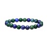 Pulseira azurita com malachite alimentado 8mm