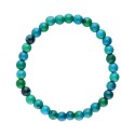 Bracelet de chrysocolle potentialisée 6mm