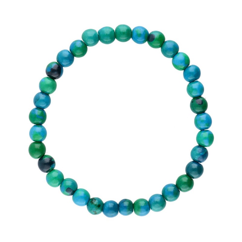 Bracciale in Crisocola Potenziata 6mm