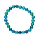 Bracelet de chrysocolle potentialisée 8mm