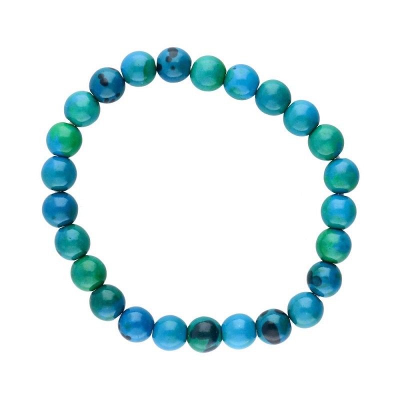 Bracciale in Crisocola Potenziata 8mm