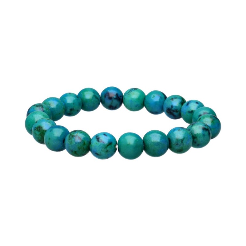 Bracciale in Crisocola Potenziata 10mm