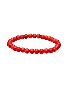 Pulsera Corallo Tinto 6mm