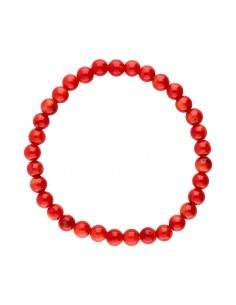Bracelet de corail teinté 6mm 2