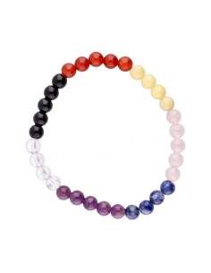 Bracelet Chakra avec Onyx 6mm 2