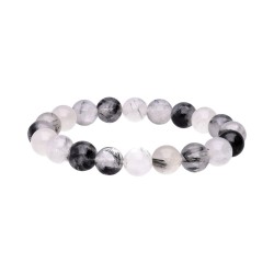 Bracciale in Quarzo Turmalinato 10mm