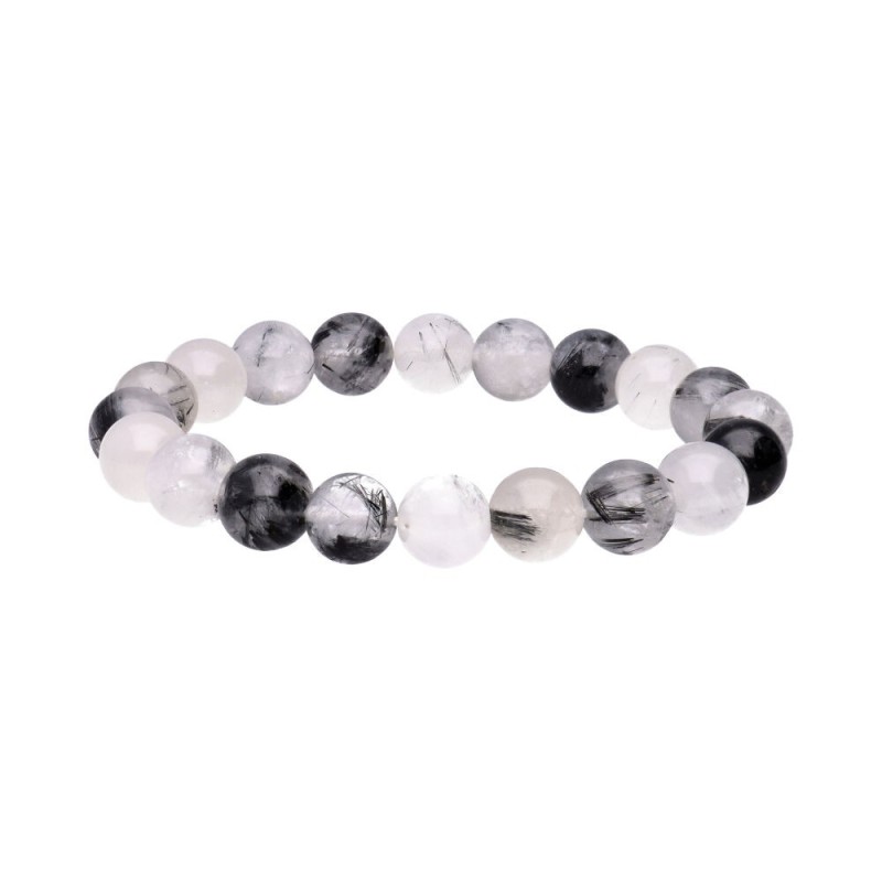 Bracciale in Quarzo Turmalinato 10mm