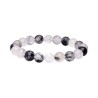 Pulsera de Cuarzo Turmalinado 10mm