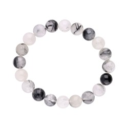 Bracciale in Quarzo Turmalinato 10mm