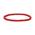 Bracelet de corail teinté 4mm